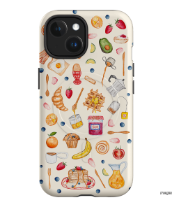 Sunday Breakfast Printed Phone Cases iPhone 15 / Armoured MagSafe by BG. Studio - The Dairy