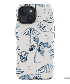 Balmy Blue Printed Phone Cases iPhone 15 / Armoured by Cass Deller - The Dairy