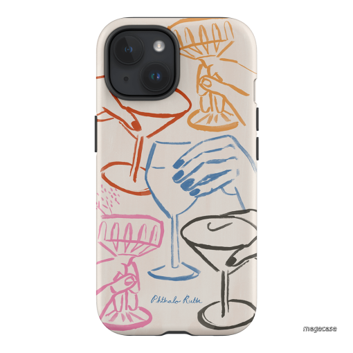 Cheers Multi Printed Phone Cases iPhone 15 / Armoured by Phthalo Ruth - The Dairy