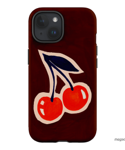 Cherries Printed Phone Cases iPhone 15 / Armoured by Studio Bon - The Dairy