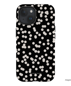 Mini Confetti Noir Printed Phone Cases iPhone 15 / Armoured by Veronica Tucker - The Dairy