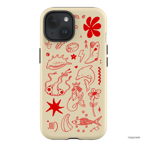 Spiced Cowboy Cream Printed Phone Cases iPhone 15 / Armoured by Easty Beasty - The Dairy