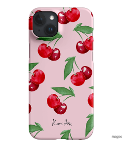 Cherry Rose Printed Phone Cases iPhone 15 Plus / Snap by Kerrie Hess - The Dairy