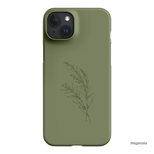 Khaki Wattle Printed Phone Cases iPhone 15 Plus / Snap by Typoflora - The Dairy