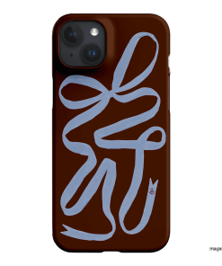 Mocha Ribbon Printed Phone Cases iPhone 15 Plus / Snap by Jasmine Dowling - The Dairy