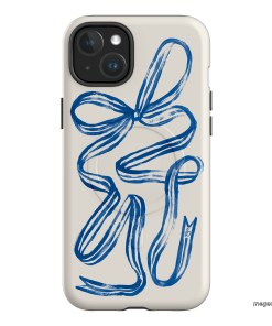 Bowerbird Ribbon Printed Phone Cases iPhone 15 Plus / Armoured MagSafe by Jasmine Dowling - The Dairy