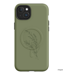 Khaki Wattle Printed Phone Cases by Typoflora - The Dairy
