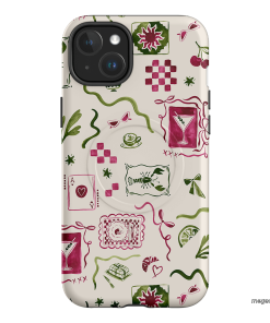 Martini Gal Printed Phone Cases iPhone 15 Plus / Armoured MagSafe by Charlie Taylor - The Dairy