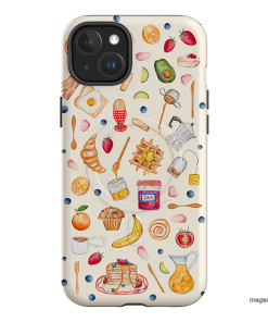Sunday Breakfast Printed Phone Cases iPhone 15 Plus / Armoured MagSafe by BG. Studio - The Dairy