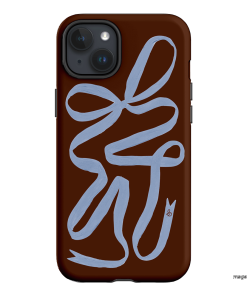 Mocha Ribbon Printed Phone Cases iPhone 15 Plus / Armoured by Jasmine Dowling - The Dairy