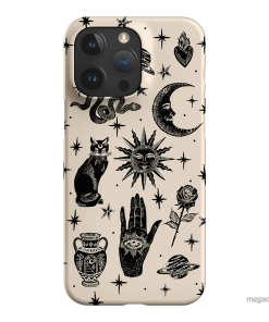 Astro Flash Beige Printed Phone Cases by Veronica Tucker - The Dairy