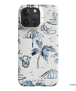 Balmy Blue Printed Phone Cases iPhone 15 Pro Max / Snap by Cass Deller - The Dairy