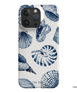 Blue Shells Printed Phone Cases iPhone 15 Pro Max / Snap by Cass Deller - The Dairy