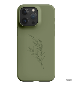 Khaki Wattle Printed Phone Cases iPhone 15 Pro Max / Snap by Typoflora - The Dairy