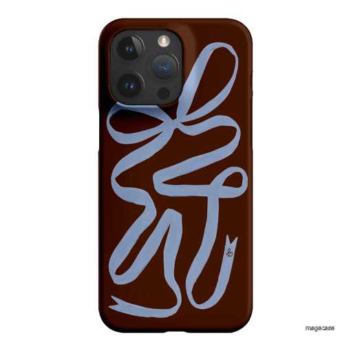 Mocha Ribbon Printed Phone Cases iPhone 15 Pro Max / Snap by Jasmine Dowling - The Dairy