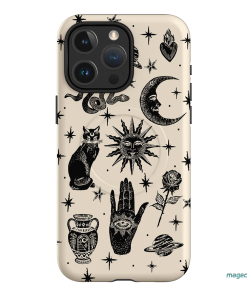 Astro Flash Beige Printed Phone Cases by Veronica Tucker - The Dairy
