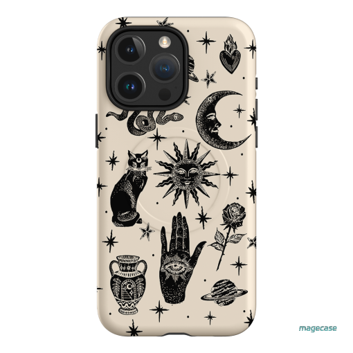 Astro Flash Beige Printed Phone Cases by Veronica Tucker - The Dairy