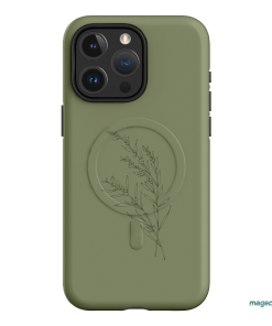 Khaki Wattle Printed Phone Cases by Typoflora - The Dairy