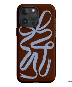 Mocha Ribbon Printed Phone Cases iPhone 15 Pro Max / Armoured by Jasmine Dowling - The Dairy