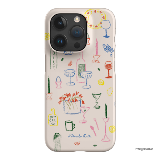 Dinnerware Printed Phone Cases iPhone 15 Pro / Snap by Phthalo Ruth - The Dairy