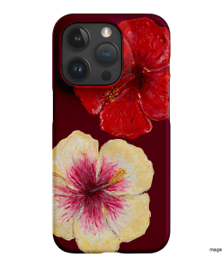 Hibiscus Flower Printed Phone Cases iPhone 15 Pro / Snap by BG. Studio - The Dairy