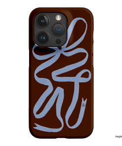 Mocha Ribbon Printed Phone Cases by Jasmine Dowling - The Dairy