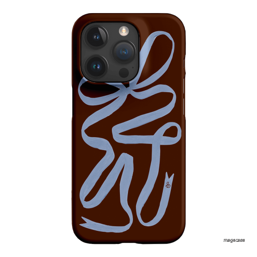Mocha Ribbon Printed Phone Cases by Jasmine Dowling - The Dairy