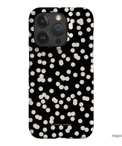 Mini Confetti Noir Printed Phone Cases iPhone 15 Pro / Snap by Veronica Tucker - The Dairy