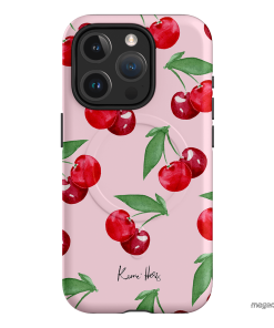 Cherry Rose Printed Phone Cases by Kerrie Hess - The Dairy