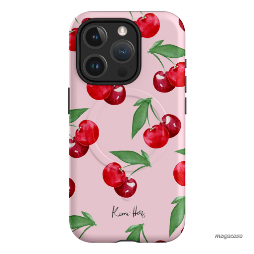 Cherry Rose Printed Phone Cases by Kerrie Hess - The Dairy