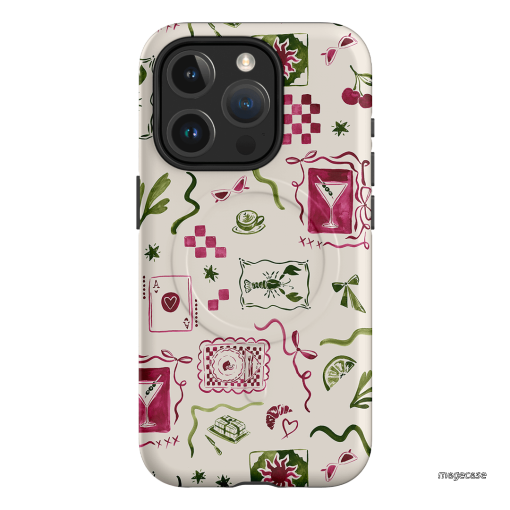 Martini Gal Printed Phone Cases iPhone 15 Pro / Armoured MagSafe by Charlie Taylor - The Dairy