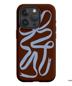 Mocha Ribbon Printed Phone Cases by Jasmine Dowling - The Dairy