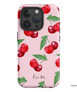 Cherry Rose Printed Phone Cases iPhone 15 Pro / Armoured by Kerrie Hess - The Dairy