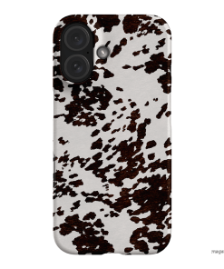 Cowhide Charm Printed Phone Cases iPhone 16 / Snap by The Dairy - The Dairy