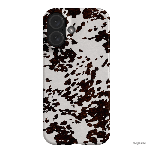 Cowhide Charm Printed Phone Cases iPhone 16 / Snap by The Dairy - The Dairy
