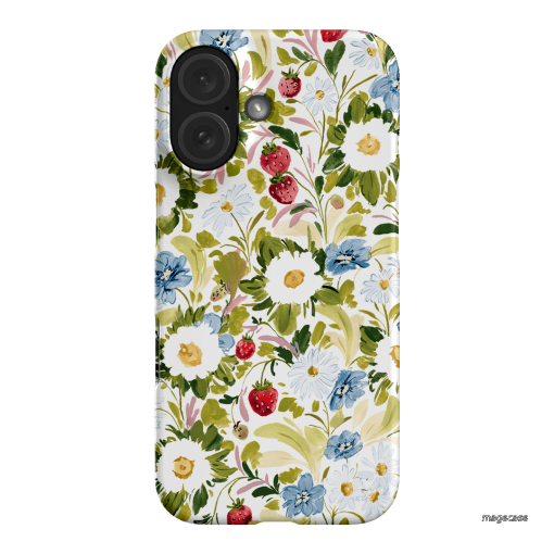 Garden Strawberries Printed Phone Cases iPhone 16 / Snap by Ellie Mae - The Dairy