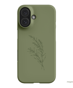 Khaki Wattle Printed Phone Cases iPhone 16 / Snap by Typoflora - The Dairy