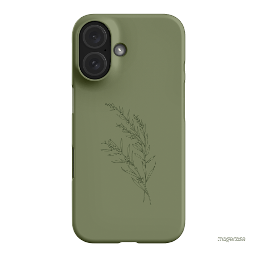 Khaki Wattle Printed Phone Cases iPhone 16 / Snap by Typoflora - The Dairy