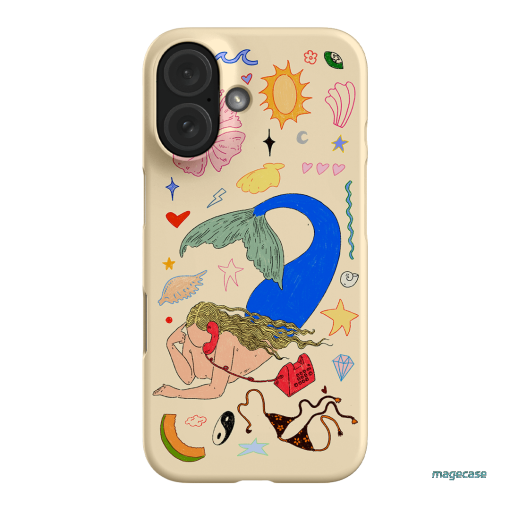 Mermaid Salad Cream Printed Phone Cases iPhone 16 / Snap by Easty Beasty - The Dairy