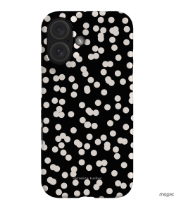Mini Confetti Noir Printed Phone Cases iPhone 16 / Snap by Veronica Tucker - The Dairy