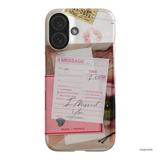Missed Call Printed Phone Cases iPhone 16 / Snap by Jasmine Dowling - The Dairy