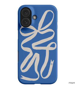 Something Blue Ribbon Printed Phone Cases iPhone 16 / Snap by Jasmine Dowling - The Dairy