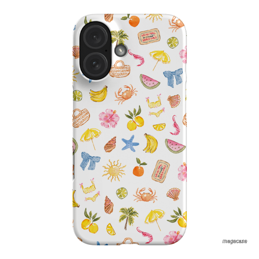 Summer Icons Printed Phone Cases iPhone 16 / Snap by Cass Deller - The Dairy