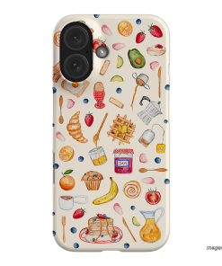 Sunday Breakfast Printed Phone Cases iPhone 16 / Snap by BG. Studio - The Dairy