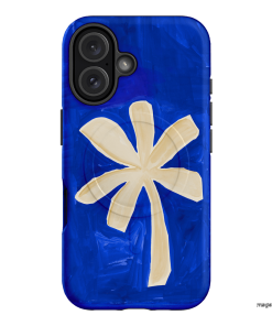 Bleu Palm Printed Phone Cases iPhone 16 / Armoured MagSafe by Charlie Taylor - The Dairy