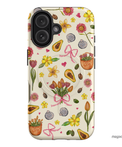 Bouquets & Bows Printed Phone Cases iPhone 16 / Armoured MagSafe by BG. Studio - The Dairy