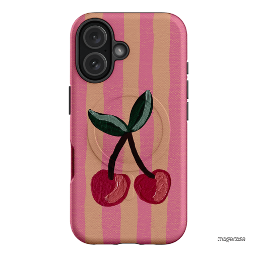 Cherry On Top Printed Phone Cases iPhone 16 / Armoured MagSafe by Amy Gibbs - The Dairy