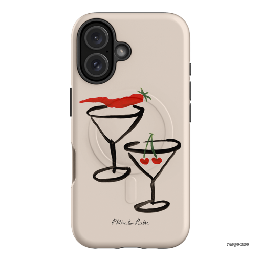 Chilli Cherry Printed Phone Cases by Phthalo Ruth - The Dairy