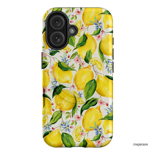 Citrus Lemon Printed Phone Cases iPhone 16 / Armoured MagSafe by Ellie Mae - The Dairy