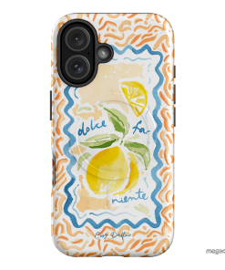 Dolce Far Niente Printed Phone Cases iPhone 16 / Armoured MagSafe by Cass Deller - The Dairy